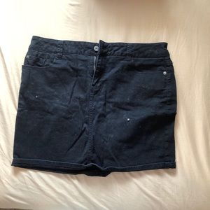 Straight Denim black skirt